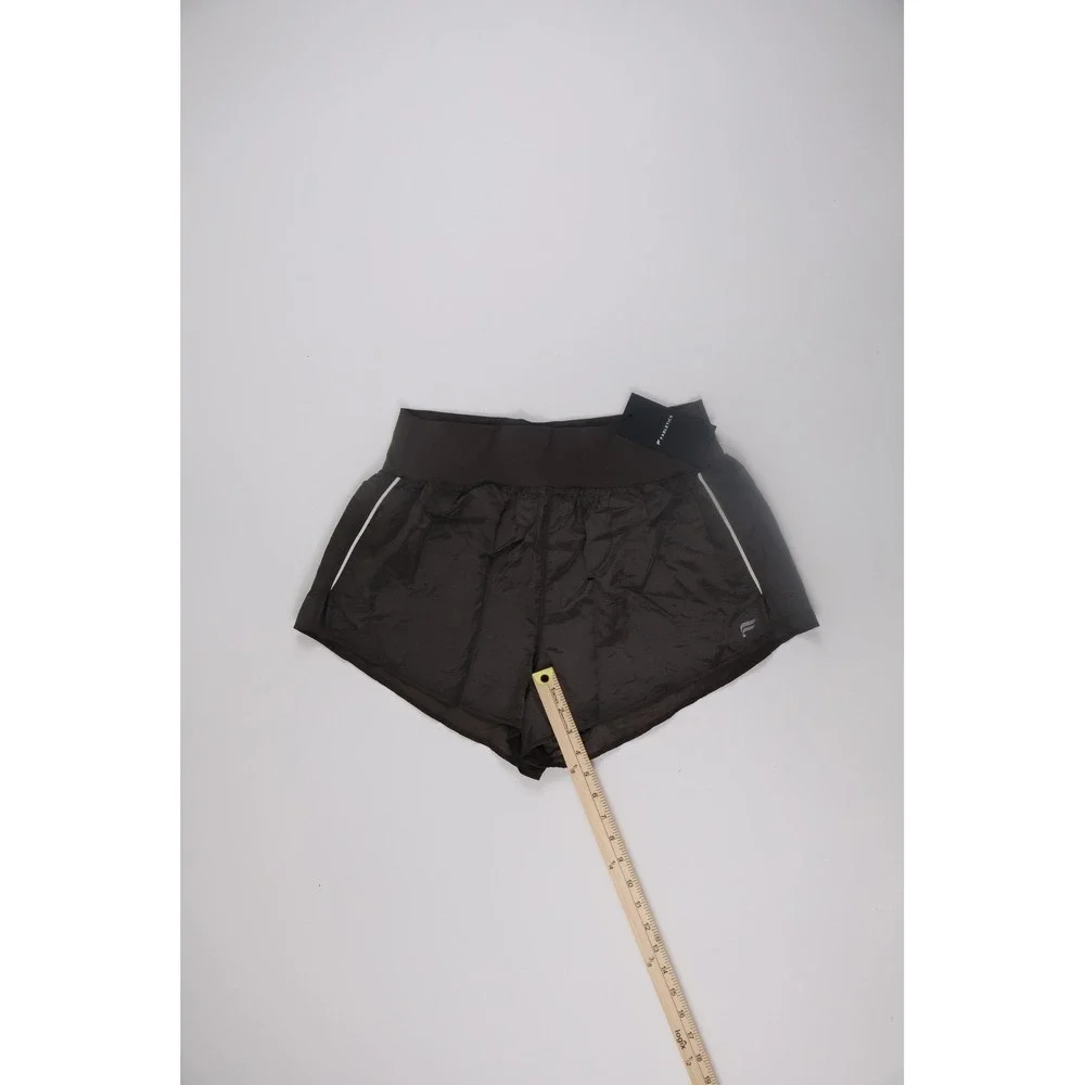 Fabletics Running Shorts Training Mid Rise Brown Solid L NWT